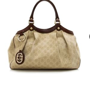 Gucci Sukey Tote Medium (sand color fabric)